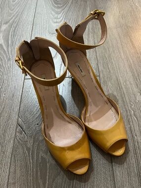 Miu Miu peeptoe heels